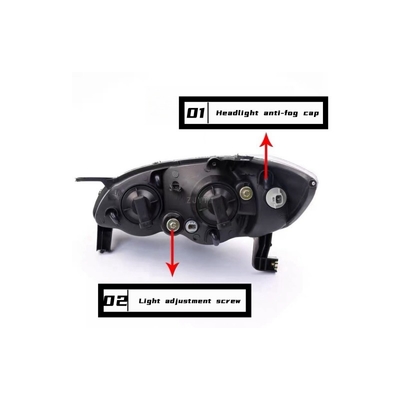 BYD F3 F3R 16.10- 簡単に設置できる第二世代の自動車ヘッドライト組成